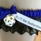 RPG or Dungeons and Dragons wedding garter. choice of colors, "Roll for Seduction" // d20 dice //