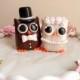 Owl Wedding Cake Topper Bride and Groom Owl Cake Toppers