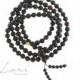 Buddhist mala prayer amber rosary. Baltic amber rosary. Black color raw beads of amber. Tibetan Buddhist rosary. Pressed amber. RM12