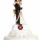 Military Sexy African American Cake Topper- Air Force - Navy - Army - Marines -Custom Painted Hair Color Available - 109005AA