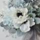 Silk Bride Bouquet, Ready to Ship, Winter Bouquet, Ranunculus, Hydrangeas, Eucalyptus Winter Wedding, Christmas Wedding, Keepsake Bouquet