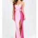 Dreamy Princess Pink Sweetheart Beading Long Garden Gown - dressosity.com
