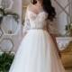 Wedding Dress Sky, Long Sleeve Wedding Dress,  Lace Wedding Gown, Princess Wedding Dress, boho Wedding, Romantic Gown