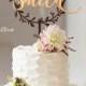 Rustic Wedding Cake Topper. Rustic wedding decor. Rustic cake topper. Wedding cake topper rustic. Cake topper rustic.