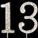 13th Birthday Cake Topper - 1.75 Inches Tall - Cake Decoration