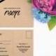 Wedding RSVP Postcard Template, Printable Wedding, Editable RSVP Template, Wedding Template, Instant Download, DIY Wedding Rsvp Card, 01