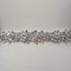Full Length Crystal Rhinestone Bridal Belt-  All the Way Around with Clasp Closure - 1" Bridal Belt - Wedding Belt - eym b051