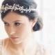 Wedding hair accessory, Halo, enamel wedding halo headpiece - Tiny Dancer no. 2017