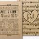 DIY Printable ~ Heart Invitation ~ Arrow Invitation ~ Boho Invitation ~ Rustic ~ Engagement Invites ~ Kraft Paper ~ Print Your Own
