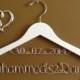 Bridal Hanger with Date & Hearts for your wedding, Personalized  bridal hanger, brides hanger, Bridal Hanger, Wedding hanger, Bridal