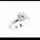Low Profile Moissanite Ring - Sterling Silver 14k Yellow, Rose Gold 14k Palladium White Gold 950 Palladium - Engagement Wedding Promise Ring