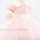 Dusty Rose Cap Sleeve Pageant Dress, Infant Thanksgiving Dress, Baby Christmas Dress, Toddler Birthday Dress for Girls, PD120