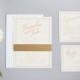 Classic Invitation Suite in Gold Thermography