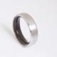 Titanium & Wenge // Titanium wood ring // Exotic Hardwood Ring // Men's Wedding Band // mens wood ring