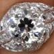 Antique Vintage Edwardian GIA 2.05ct OLD European Diamond Engagement Wedding Platinum Ring GIA Certified