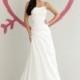 Taft schulterfreies glamourösen Spring a-line Brautkleid mit Spitze Appliques - Festliche Kleider 