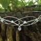 Silver Moonstone Celtic Headdress Circlet Tiara Headband Bridal Prom Headpiece