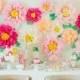 Tissue Paper flowers for Flower Wall