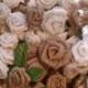 50 Burlap Roses
