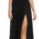 Lulus Plunging V-Neck Chiffon Gown 