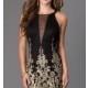 Short Sleeveless Lace Embellished Dress by Dave and Johnny - Discount Evening Dresses 