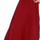 Lulus Plunging V-Neck Pleat Georgette Gown 