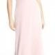 Hayley Paige Occasions Strappy V-Back Chiffon Halter Gown 