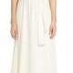 Ceremony by Joanna August 'Riggs' Halter V-Neck Chiffon Gown 