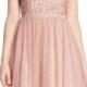 Adrianna Papell Beaded Tulle Party Dress 