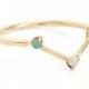 WWAKE Counting Collection Three Step Triangle Opal Ring 