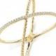 Bony Levy Stackable Crossover Beaded Diamond Ring (Nordstrom Exclusive) 