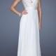 Cap Sleeves Sweetheart Lace Chiffon Prom Dress PD2613