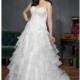 Brilliant Sweetheart A line Organza Floor Length Sleeveless Wedding Dress - Compelling Wedding Dresses