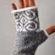 Gray Fingerless Gloves - Wool Gloves - Winter Accessories - Minimalist Gloves - Gift Ideas nO 33.