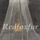 Ivory Cathedral Veil 1 tier Bridal Veil Refinement Hand-beaded Veil Crescent edge Veil Wedding dress veil Wedding Accessories No comb