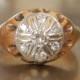Vintage Diamond Ring - 1930s Engagement Ring - Art Deco Engagement Ring - Antique Engagement Ring - Platinum Diamond Engagement 18k Gold