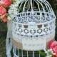 Wedding Birdcage Card Holder, Wedding Card Holder, Birdcage Decor,Box,Bridal Shower Cards Box,Wedding,Cards Box ,Shabby Chic Wedding Box