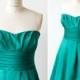 Emerald Green Dress, Bridesmaid, Made to Order, more colors