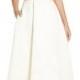 BLISS Monique Lhuillier Guipure Lace & Silk Gazar Side Cutout Tea Length Dress 
