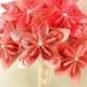 Coral Breezes Wedding Bouquet - Bridal Bouquet - Paper flowers - Origami flowers
