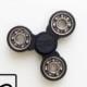 Black Fidget Spinner Toy - Tri-spinner - Hand Finger - Restless Hand Toy - EDC - ABS plastic - 3d printed