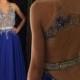 Elegant Long Prom Dress - Royal Blue V-Neck with Appliques for Women from Dressywomen