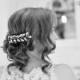 Grecian leaf silver hair vine, Greek leaves hairvine, Bridal leaf hair accessory, Bridal leaf halo, Silver hair jewelry, Wedding hair piece