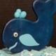 Whale, anchor, shells, life preserver: Edible fondant/gum paste cake decorations