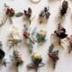 Unconventional boutonnieres ~ Rustic wedding ~ Bohemian style ~ Dried ~ Proms