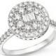 Bloomingdale&#039;s Diamond Baguette and Round Ring in 18K White Gold, 1.10 ct. t.w.