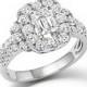 Bloomingdale&#039;s Emerald Cut Diamond Engagement Ring in 18K White Gold, 2.20 ct. t.w.