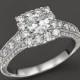 Bloomingdale&#039;s Diamond Engagement Ring in 14K White Gold, 1.50 ct. t.w.