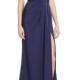 Faviana Couture Faille Satin Draped Gown