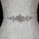 Sweetheart neck lace trumpet wedding dress with belt